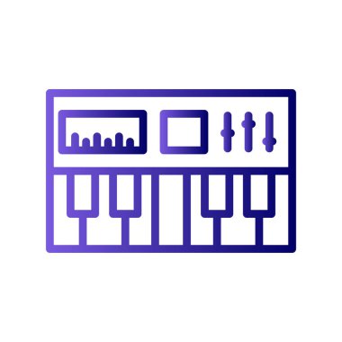 Synthesizer simge vektör çizim