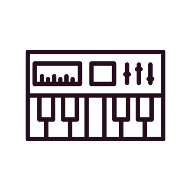 Synthesizer simge vektör çizim