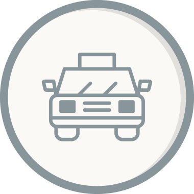 taksi simgesi vektör illüstrasyonu