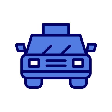 taksi simgesi vektör illüstrasyonu