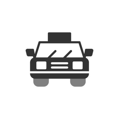 taksi simgesi vektör illüstrasyonu