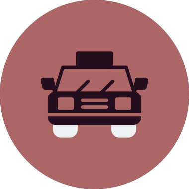 taksi simgesi vektör illüstrasyonu