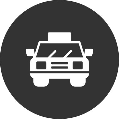 taksi simgesi vektör illüstrasyonu