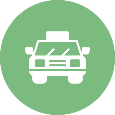 taksi simgesi vektör illüstrasyonu