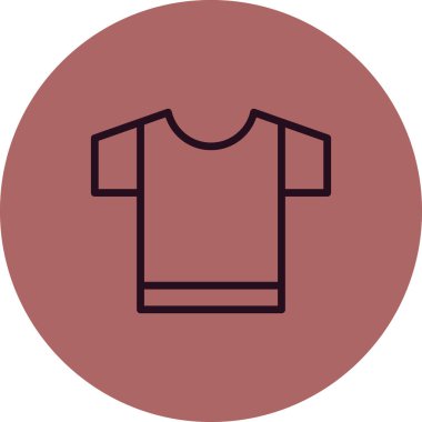 t-shirt simgesi vektör illüstrasyonu