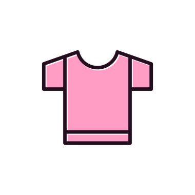 t-shirt simgesi vektör illüstrasyonu