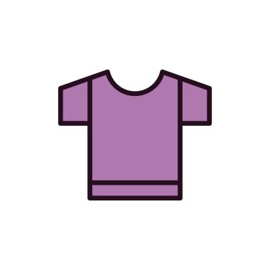 t-shirt simgesi vektör illüstrasyonu