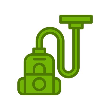 Elektrik süpürgesi ikon vektör illüstrasyonu