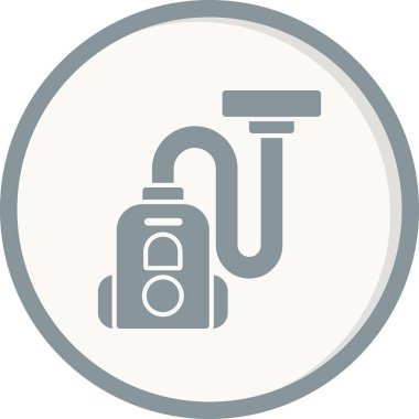 Elektrik süpürgesi ikon vektör illüstrasyonu