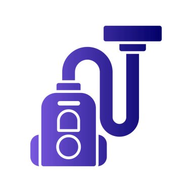 Elektrik süpürgesi ikon vektör illüstrasyonu