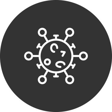 Virüs ikonu vektör illüstrasyonu