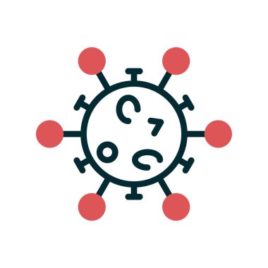 Virüs ikonu vektör illüstrasyonu