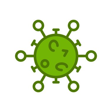 Virüs ikonu vektör illüstrasyonu