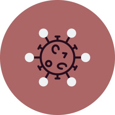 Virüs ikonu vektör illüstrasyonu