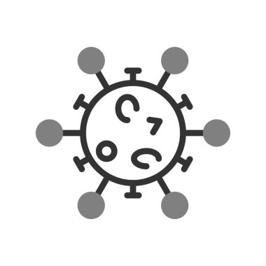 Virüs ikonu vektör illüstrasyonu