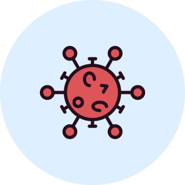 Virüs ikonu vektör illüstrasyonu