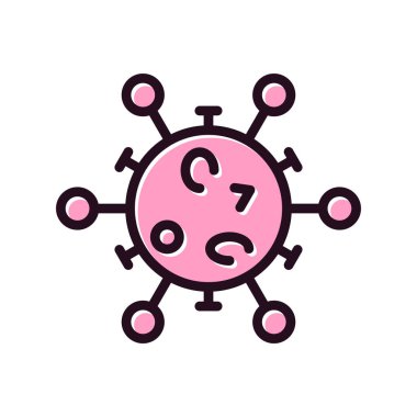 Virüs ikonu vektör illüstrasyonu