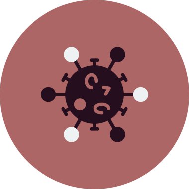 Virüs ikonu vektör illüstrasyonu