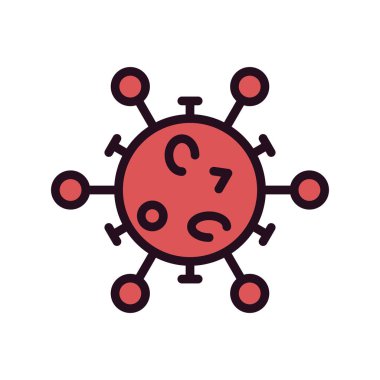 Virüs ikonu vektör illüstrasyonu