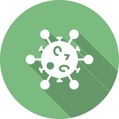 Virüs ikonu vektör illüstrasyonu