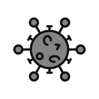 Virüs ikonu vektör illüstrasyonu