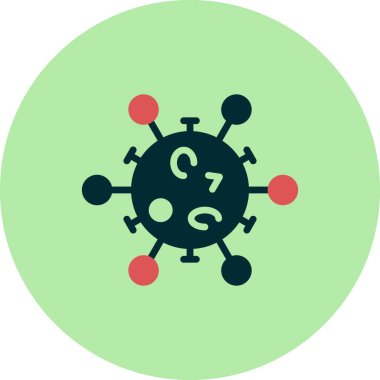 Virüs ikonu vektör illüstrasyonu