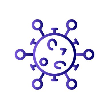 Virüs ikonu vektör illüstrasyonu