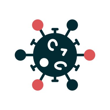 Virüs ikonu vektör illüstrasyonu