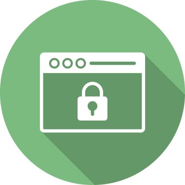 Web Şifreleme ikonu vektör çizimi