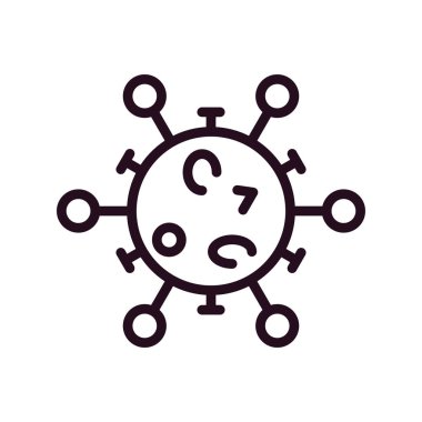 Virüs ikonu vektör illüstrasyonu