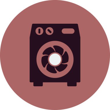 Hava Soğutma simgesi vektör illüstrasyonu