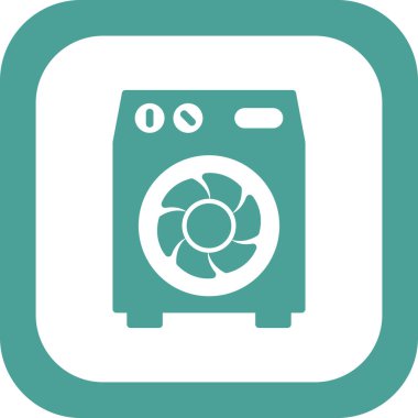 Hava Soğutma simgesi vektör illüstrasyonu