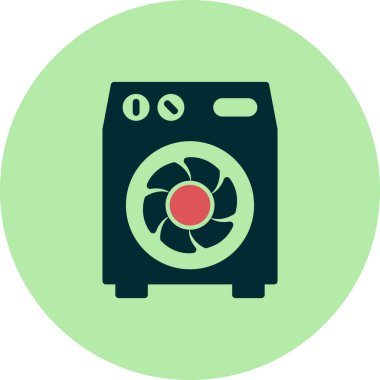 Hava Soğutma simgesi vektör illüstrasyonu