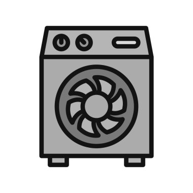 Hava Soğutma simgesi vektör illüstrasyonu