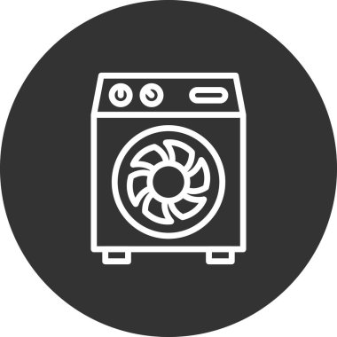 Hava Soğutma simgesi vektör illüstrasyonu