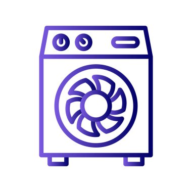 Hava Soğutma simgesi vektör illüstrasyonu