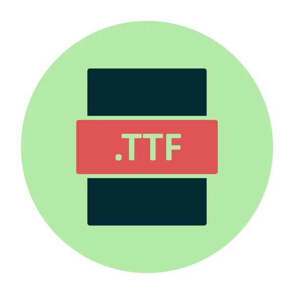 Ttf Vector Illustration Seo Modern Icon — Vetor de Stock