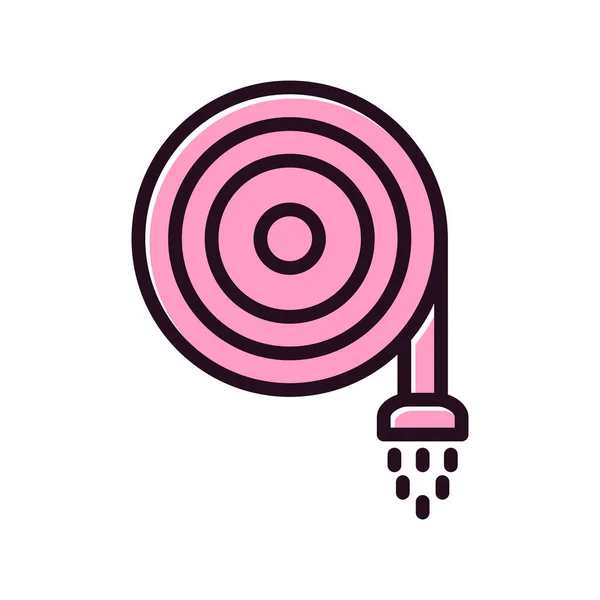 Hose Pipe Simple Icon Vector Illustration — 스톡 벡터