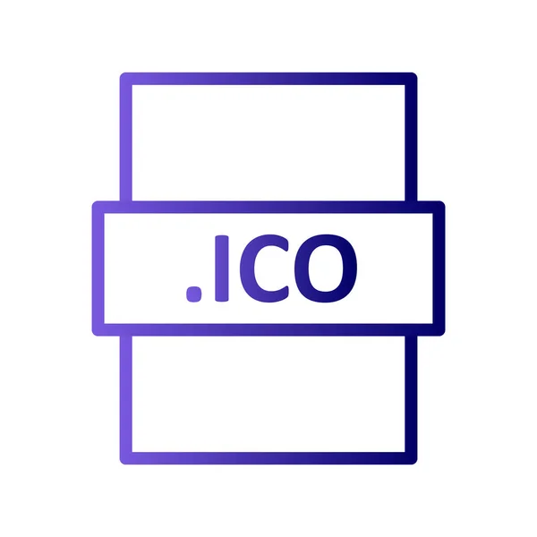 Vektorová Ilustrace Moderní Ikony Digitálního Souboru Ico — Stockový vektor