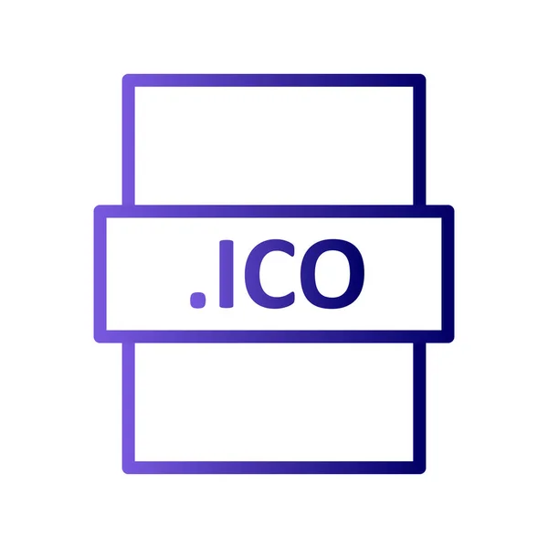 Vector Illustration Ico Digital File Modern Icon — Image vectorielle