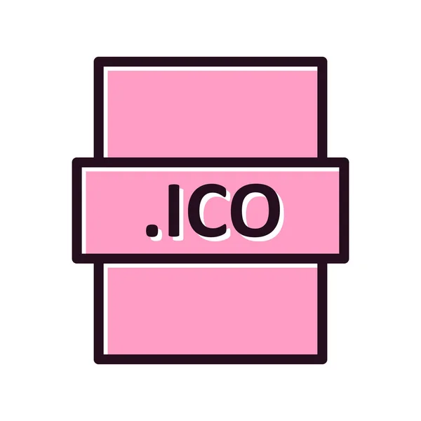 Vector Illustration Ico Digital File Modern Icon — Stock Vector