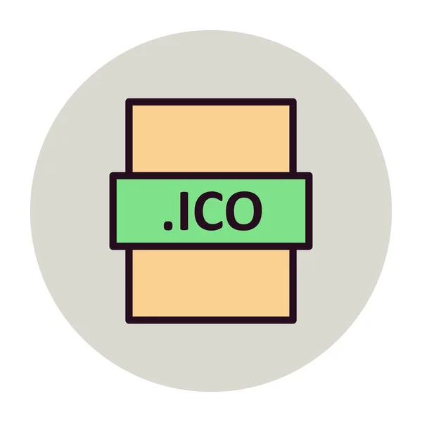 Vector Illustration Ico Digital File Modern Icon — Wektor stockowy
