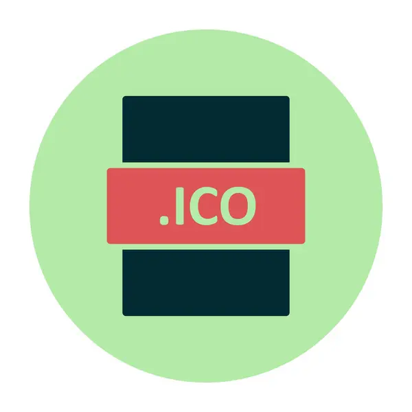 Vector Illustration Ico Digital File Modern Icon — Image vectorielle