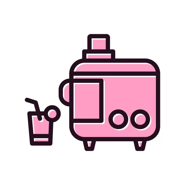 Jugo Icono Web Ilustración Simple — Vector de stock