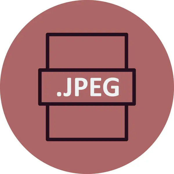Διανυσματική Απεικόνιση Του Ψηφιακού Αρχείου Jpeg Σύγχρονο Εικονίδιο — Διανυσματικό Αρχείο