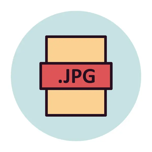 Διανυσματική Απεικόνιση Του Ψηφιακού Αρχείου Jpg Σύγχρονο Εικονίδιο — Διανυσματικό Αρχείο
