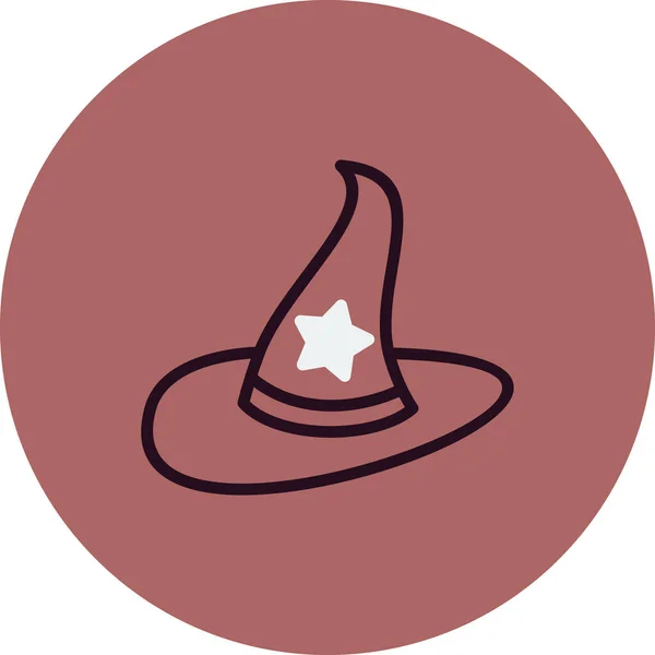 Illustrazione Vettoriale Icona Cappello — Vettoriale Stock
