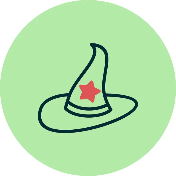 Illustrazione Vettoriale Icona Cappello — Vettoriale Stock