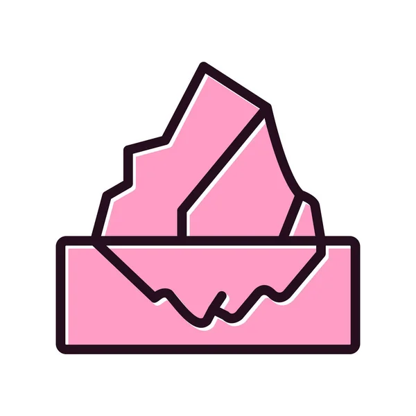 Iceberg Simple Icon Vector Illustration — Vector de stock