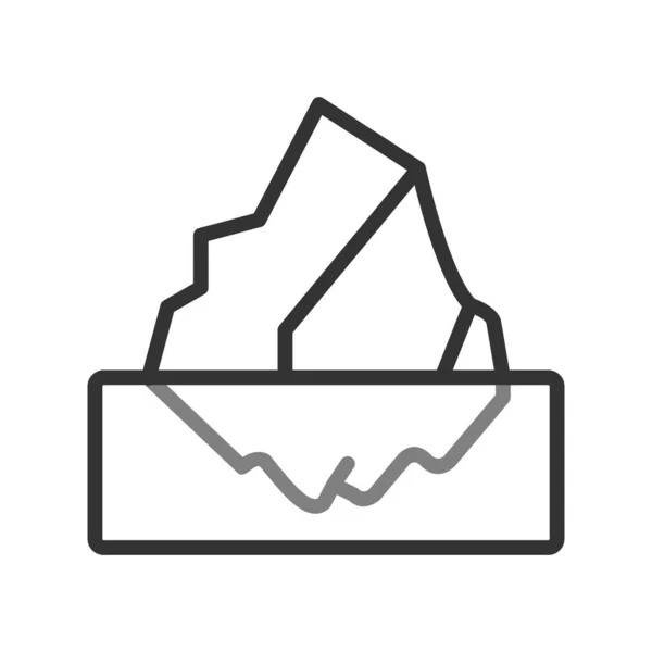 Iceberg Simple Icon Vector Illustration — Image vectorielle